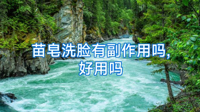 苗皂洗脸有副作用吗,好用吗