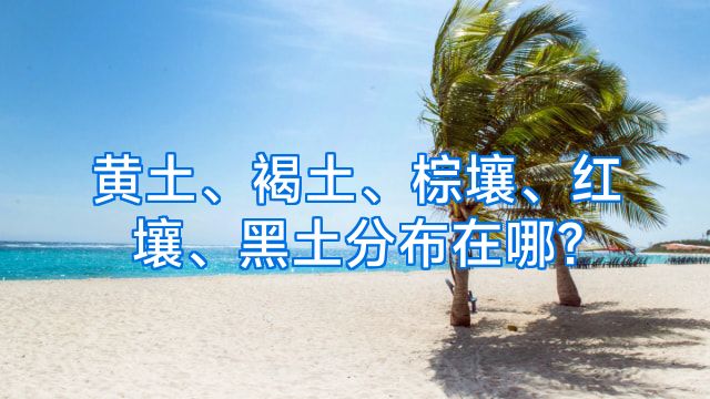黄土、褐土、棕壤、红壤、黑土分布在哪?