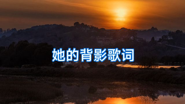 她的背影歌词