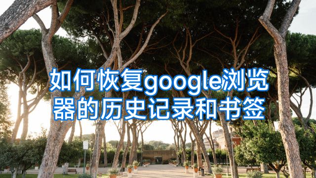 如何恢复google浏览器的历史记录和书签