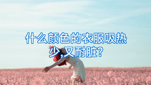 什么颜色的衣服吸热少,又耐脏?