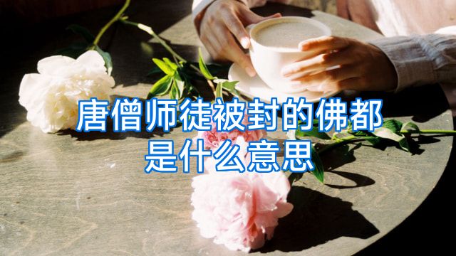 唐僧师徒被封的佛都是什么意思