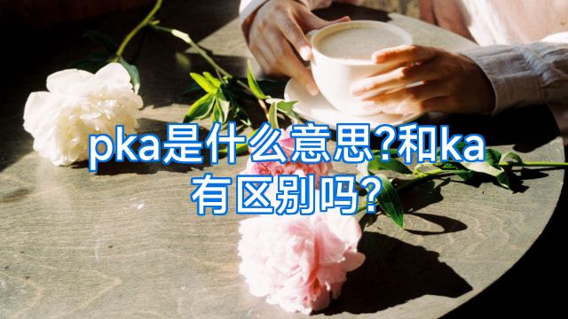 pka是什么意思?和ka有区别吗?