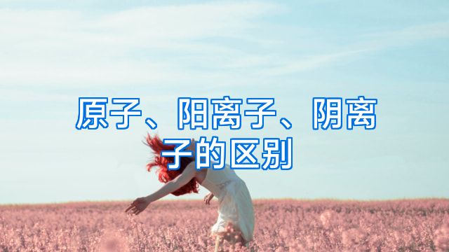 原子、阳离子、阴离子的区别
