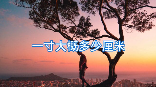 一寸大概多少厘米