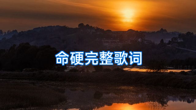 命硬完整歌词
