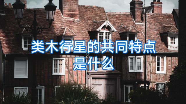 类木行星的共同特点是什么