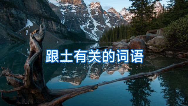 跟土有关的词语