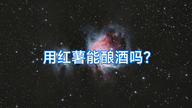 用红薯能酿酒吗?
