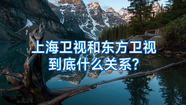 上海卫视和东方卫视到底什么关系?