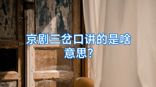 京剧三岔口讲的是啥意思?