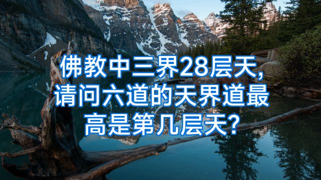 佛教中三界28层天,请问六道的天界道最高是第几层天?