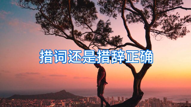 措词还是措辞正确