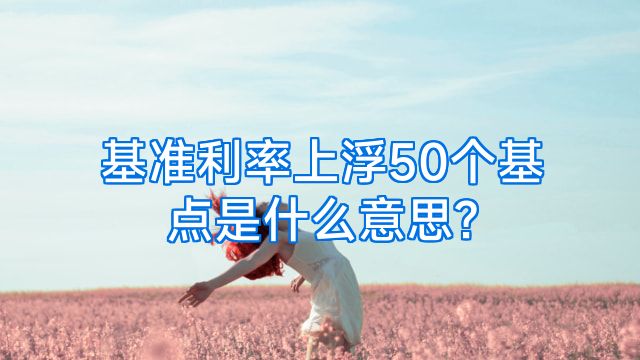 基准利率上浮50个基点是什么意思?