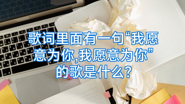 歌词里面有一句“我愿意为你,我愿意为你”的歌是什么?