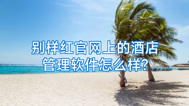 别样红官网上的酒店管理软件怎么样?