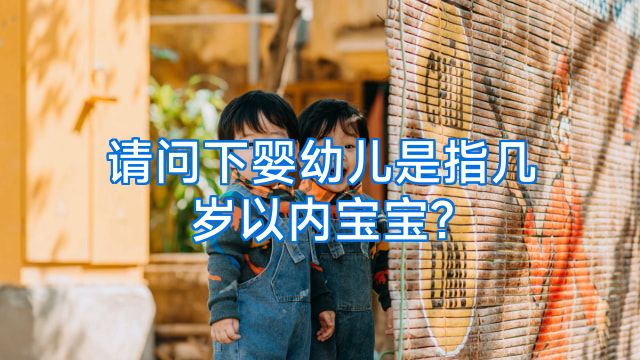 请问下婴幼儿是指几岁以内宝宝?