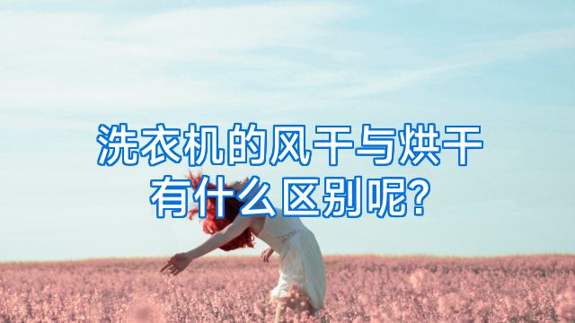 洗衣机的风干与烘干有什么区别呢?