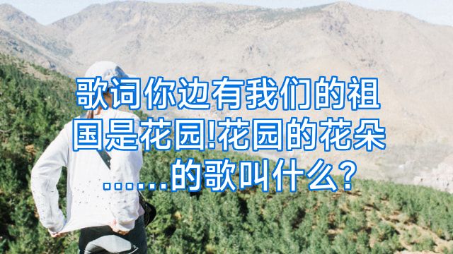 歌词你边有我们的祖国是花园!花园的花朵……的歌叫什么?