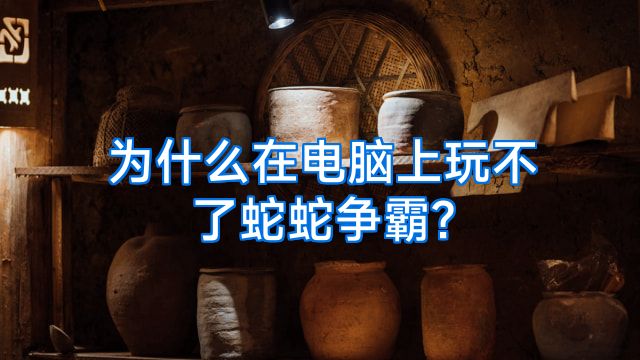 为什么在电脑上玩不了蛇蛇争霸?