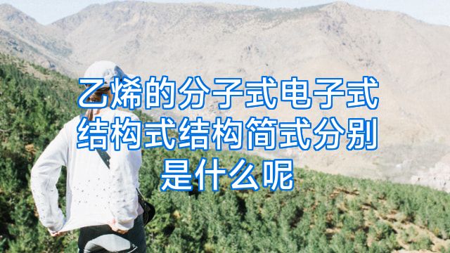 乙烯的分子式电子式结构式结构简式分别是什么呢