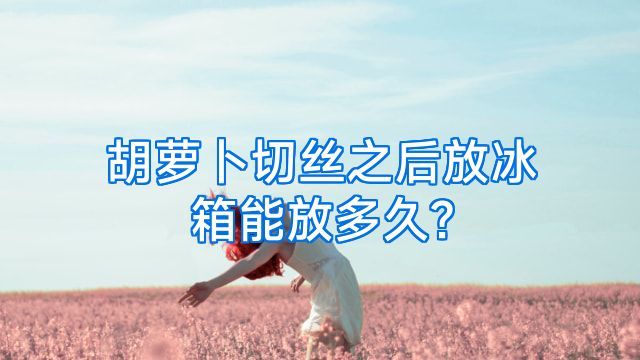 胡萝卜切丝之后放冰箱能放多久?