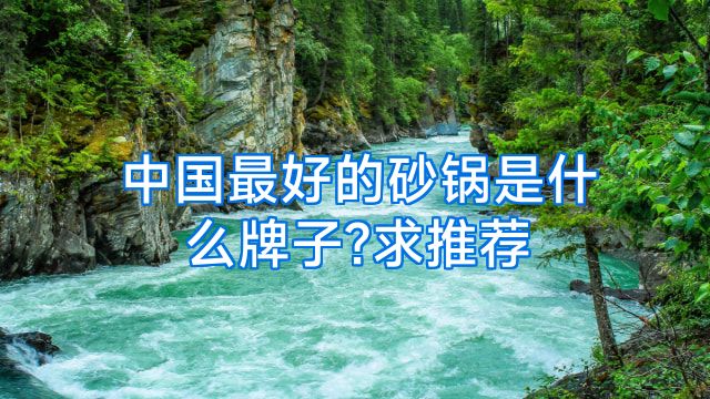 中国最好的砂锅是什么牌子?求推荐