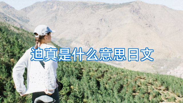 迫真是什么意思日文