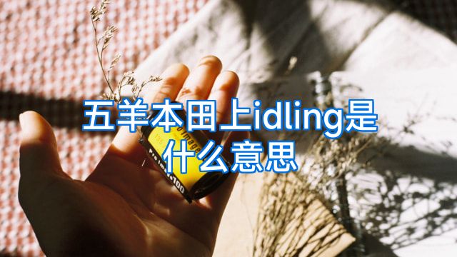五羊本田上idling是什么意思