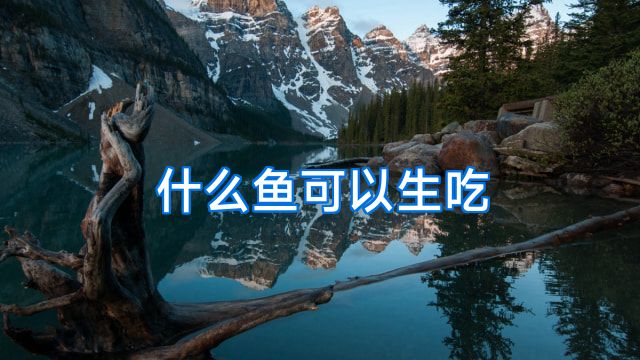 什么鱼可以生吃
