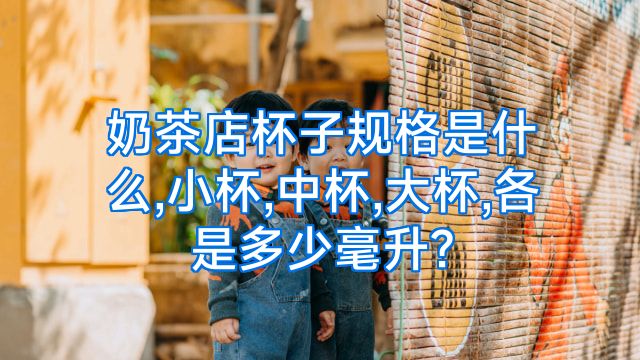 奶茶店杯子规格是什么,小杯,中杯,大杯,各是多少毫升?