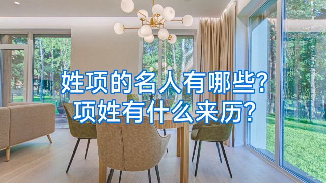 姓项的名人有哪些?项姓有什么来历?