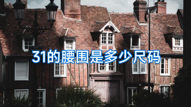 31的腰围是多少尺码