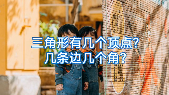 三角形有几个顶点?几条边几个角?