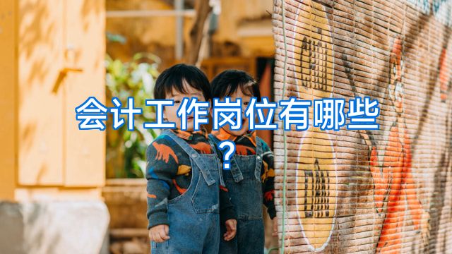 会计工作岗位有哪些?