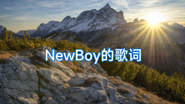 NewBoy的歌词