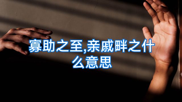 寡助之至,亲戚畔之什么意思
