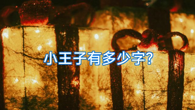 小王子有多少字?