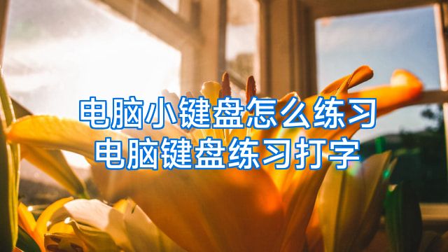 电脑小键盘怎么练习电脑键盘练习打字