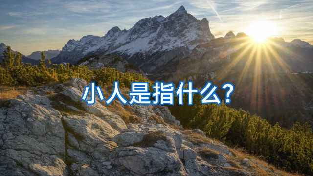小人是指什么?