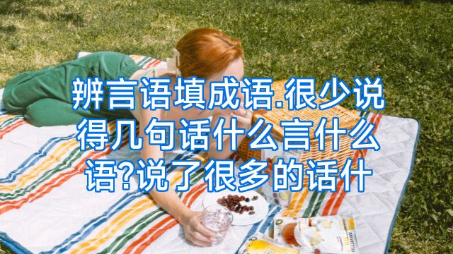 辨言语填成语.很少说得几句话什么言什么语?说了很多的话什
