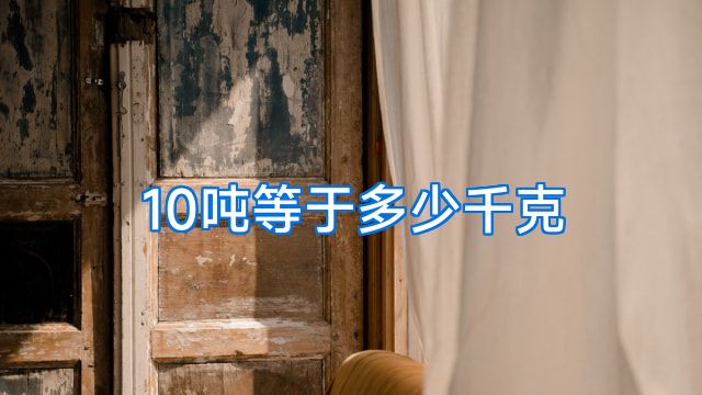 10吨等于多少千克