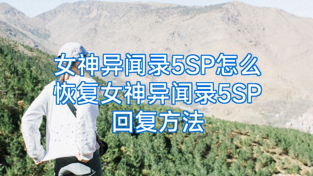 女神异闻录5SP怎么恢复女神异闻录5SP回复方法