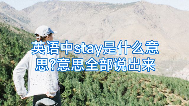 英语中stay是什么意思?意思全部说出来