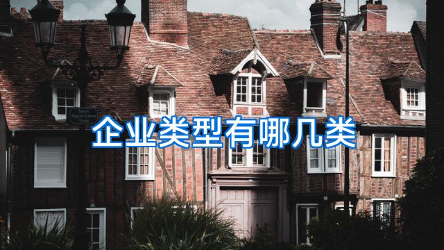 企业类型有哪几类
