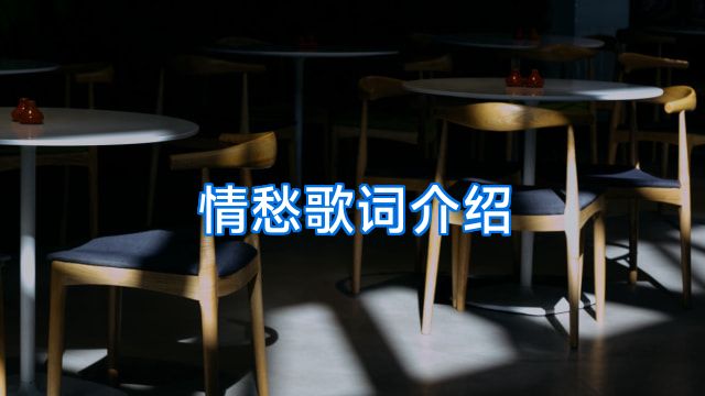 情愁歌词介绍