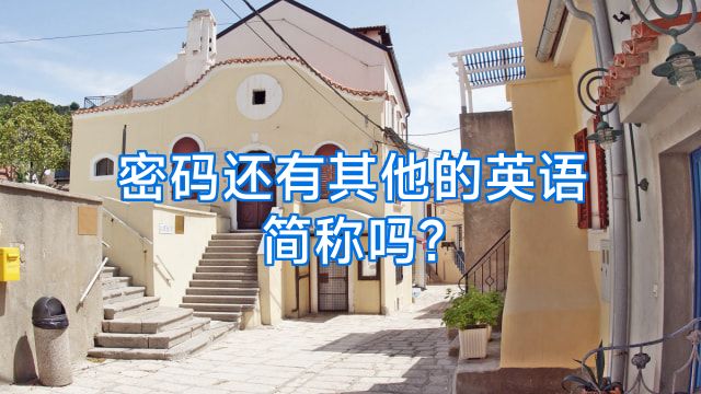 密码还有其他的英语简称吗?