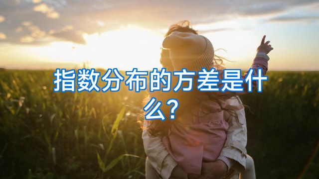 指数分布的方差是什么?