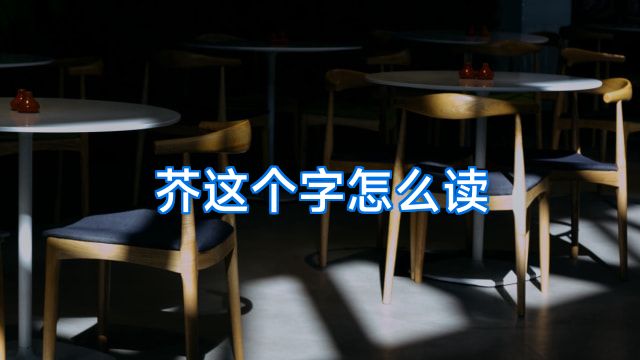 芥这个字怎么读
