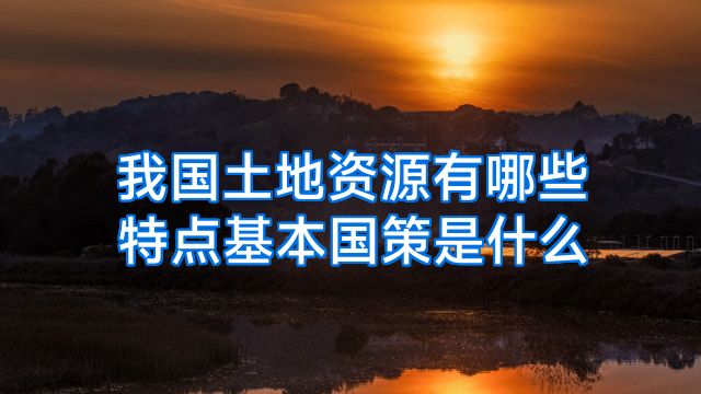 我国土地资源有哪些特点基本国策是什么